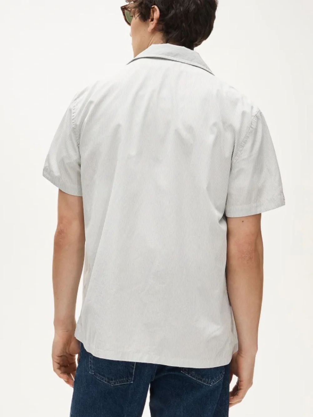 J crew Short-sleeve cotton poplin camp-collar shirt